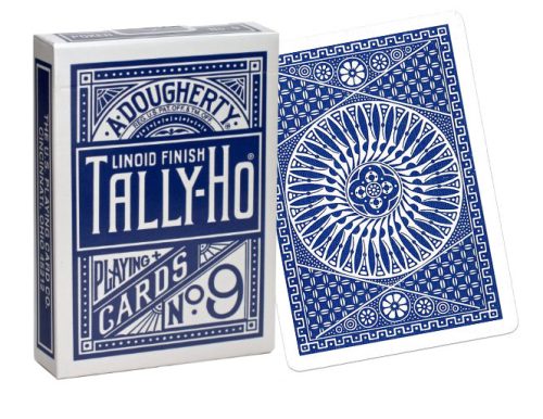 Cartes Tally-Ho Circle dos bleu
