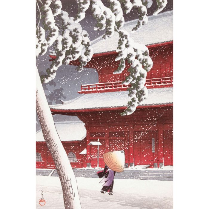 Le Temple de Zokoji - Kawase - puzzle Michèle Wilson 350 pièces