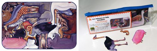 Les animaux en folie - puzzle Michèle Wilson 24 pièces BOITE KRAFT