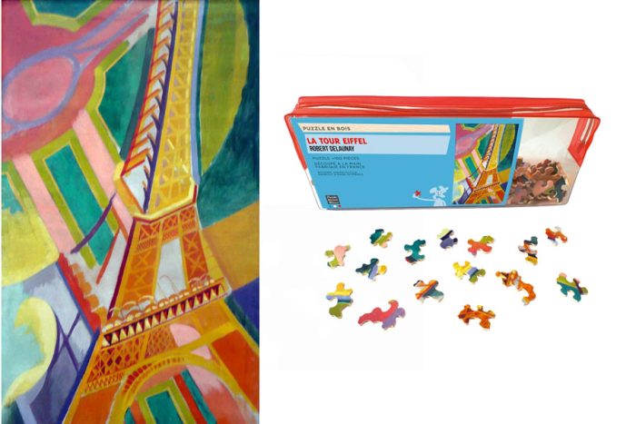 Tour Eiffel - DELAUNAY - puzzle Michèle Wilson 100 pièces BOITE KRAFT