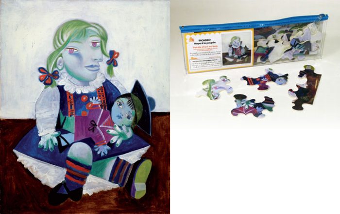 Maya à la poupée - Picasso - puzzle Michèle Wilson 12 pièces (trousse)