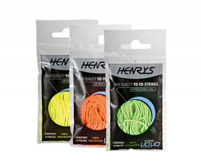 Ficelles Yoyo fluo Henry's (x6)